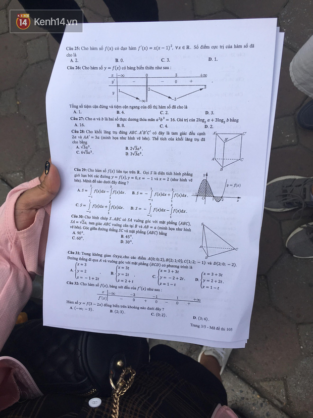 Đề thi THPT Quốc gia 2019 môn Toán: Nội dung mang tính phân loại học sinh, kiến thức chủ yếu ở lớp 12 - Ảnh 5.
