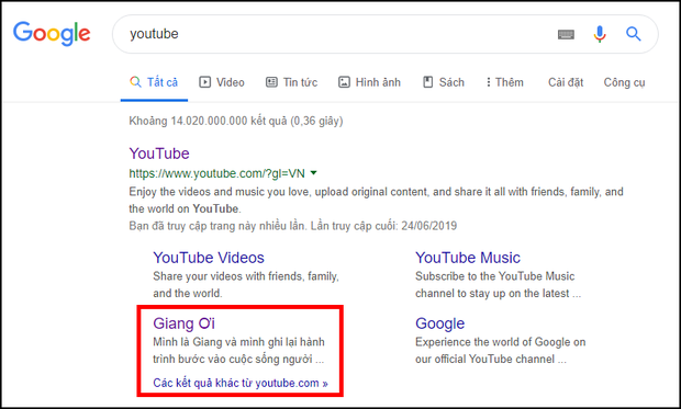Bắt gặp Giang Ơi kè kè ngay top YouTube gợi ý trên Google, dân mạng trổ tài thám tử ra sao? - Ảnh 1.