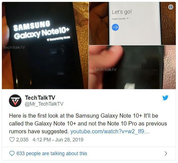 Lộ diện hình ảnh trên tay đầu tiên của Samsung Galaxy Note 10 - Ảnh 2.