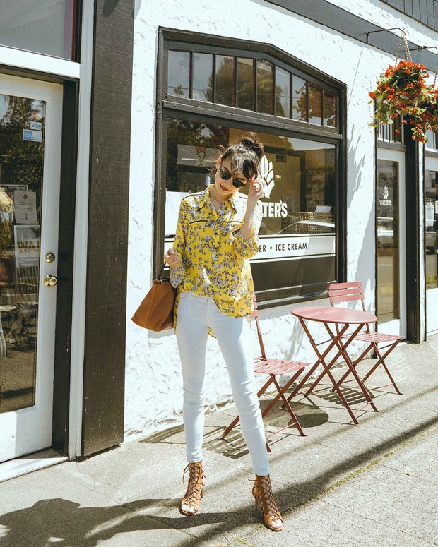Jeans trắng và 12 gợi ý mix&match dành cho chị em muốn thay mới hoàn toàn style công sở - Ảnh 4.