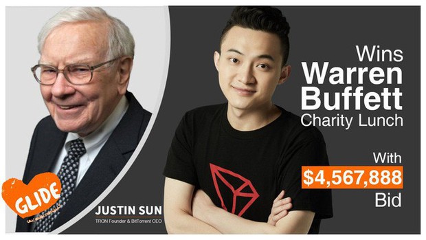Danh tính người trả 4,5 triệu USD cho bữa trưa với Warren Buffett: Doanh nhân 29 tuổi người Trung Quốc, nhà sáng lập 1 trong 10 đồng tiền số lớn nhất thế giới - Ảnh 2.