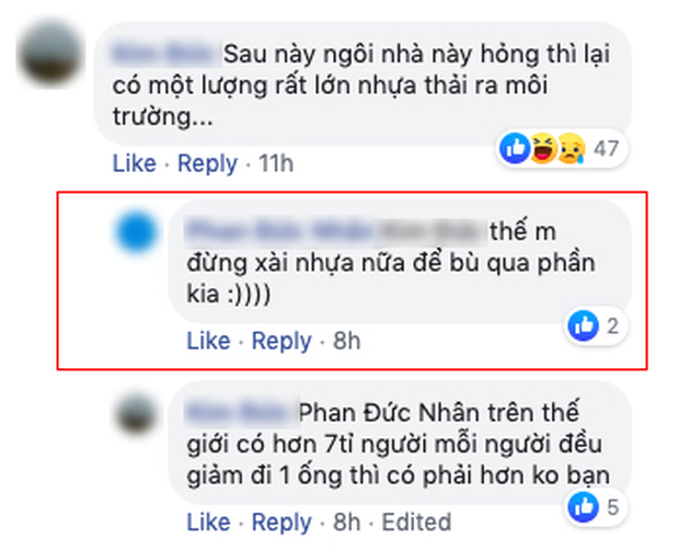 Vlogger đặt mua 5.000 ống hút để làm nhà khổng lồ câu view, cộng đồng bức xúc: Số lượng nhựa này sẽ đi về đâu? - Ảnh 8. Vlogger đặt mua 5.000 ống hút để làm nhà khổng lồ câu view, cộng đồng bức xúc: Số lượng nhựa này sẽ đi về đâu? - Ảnh 8.