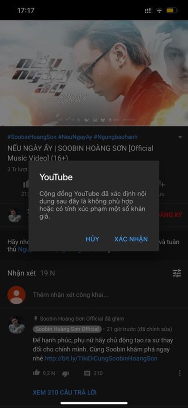 MV mới nhất của Soobin Hoàng Sơn bị YouTube tuýt còi: ngay lập tức văng khỏi top trending dù view cao! - Ảnh 2.