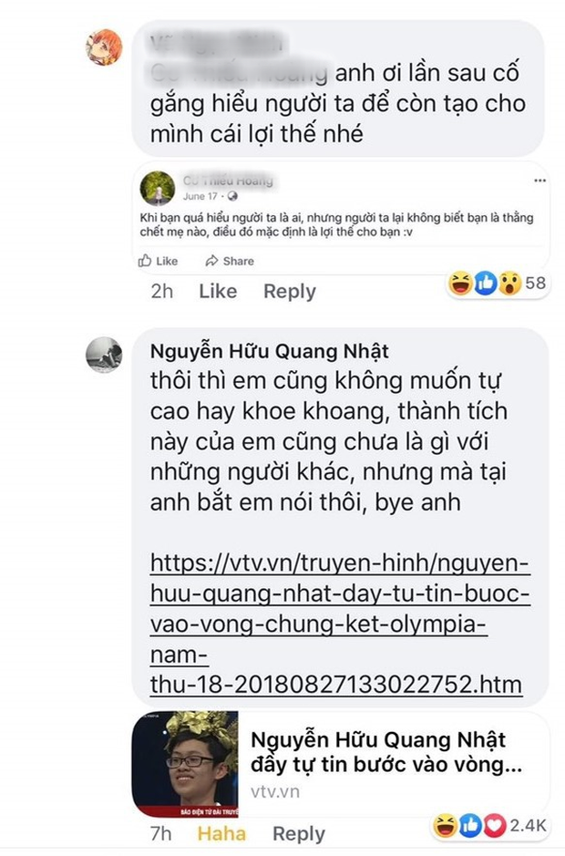 Đang mải nổ về Olympia, thanh niên phản biện không đối thủ bị chính thí sinh chung kết Olympia phản damage cực gắt - Ảnh 3.