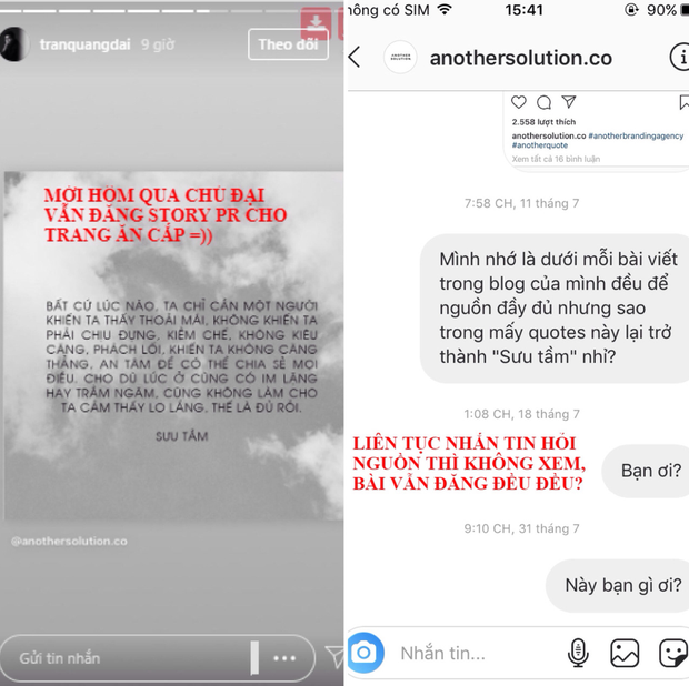Hay đăng quotes deep ngôn tình cũng có ngày Quang Đại bị “phốt” ăn cắp chất xám, vay mượn cảm xúc của người khác biến nó thành của mình? - Ảnh 3. Hay đăng quotes deep ngôn tình cũng có ngày Quang Đại bị “phốt” ăn cắp chất xám, vay mượn cảm xúc của người khác biến nó thành của mình? - Ảnh 3.