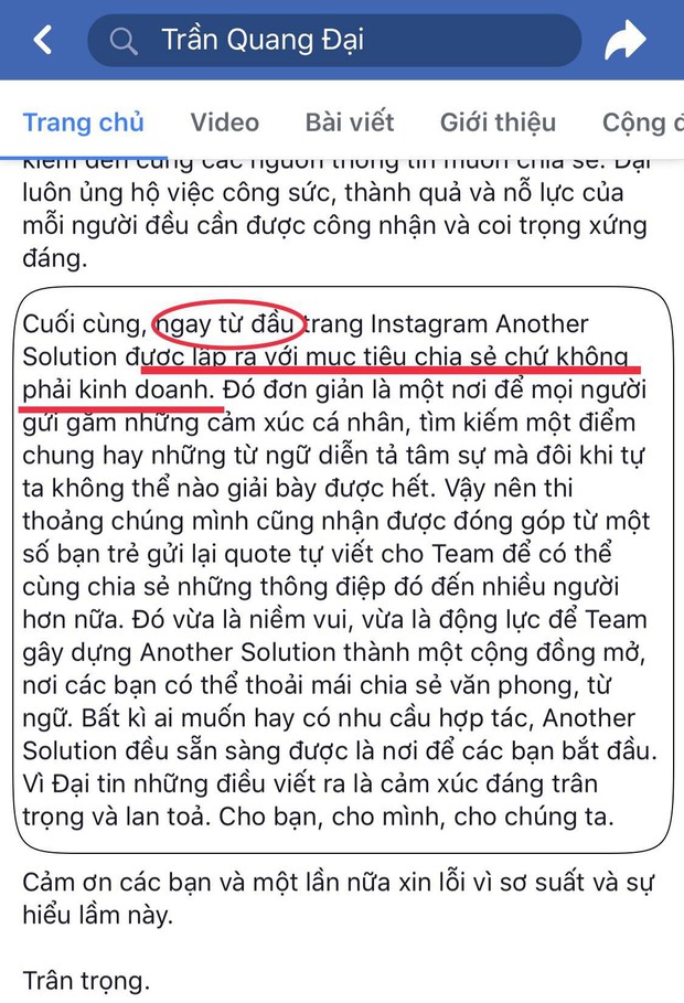 Update biến căng Quang Đại bị tố ăn cắp chất xám: Thêm bằng chứng cho thấy anh chàng nói dối chuyện kinh doanh, lấp liếm cho qua - Ảnh 5. Update biến căng Quang Đại bị tố ăn cắp chất xám: Thêm bằng chứng cho thấy anh chàng nói dối chuyện kinh doanh, lấp liếm cho qua - Ảnh 5.