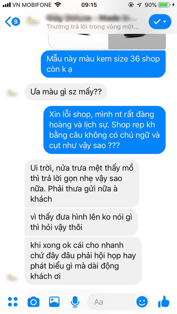 Khách hỏi sao nói chuyện không có chủ ngữ, chủ shop đáp trả cực gắt: Nửa trưa mệt thấy mồ, đâu phải hội họp mà phát biểu dong dài - Ảnh 1. Khách hỏi sao nói chuyện không có chủ ngữ, chủ shop đáp trả cực gắt: Nửa trưa mệt thấy mồ, đâu phải hội họp mà phát biểu dong dài - Ảnh 1.