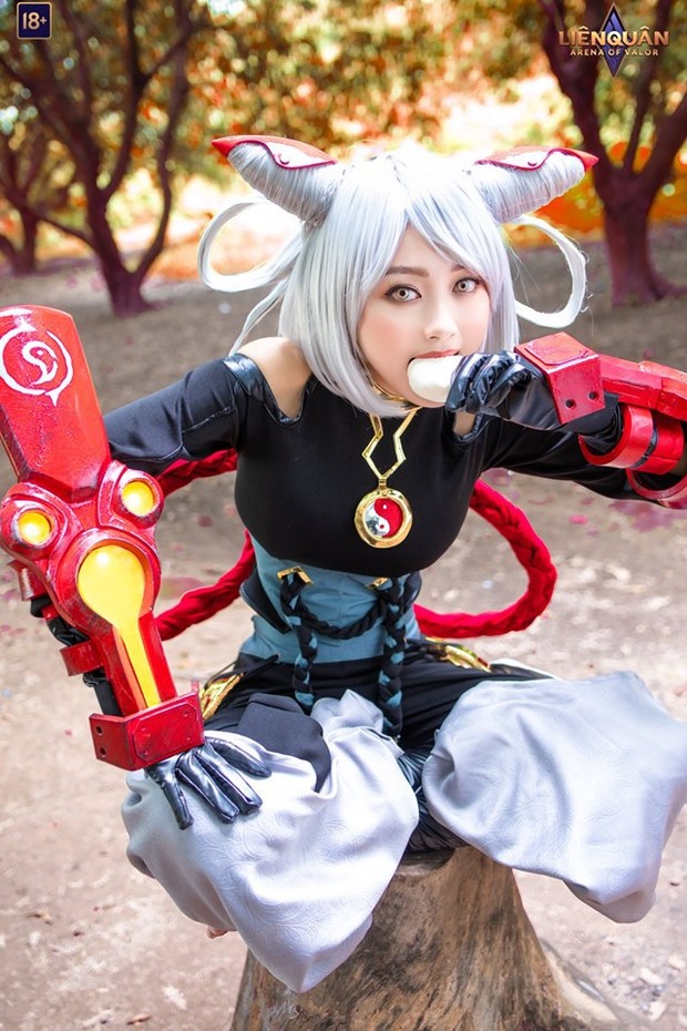 Ngắm nhìn bộ ảnh cosplay đẹp xuất sắc của vị tướng mới nhất Liên Quân Mobile: Qi chưởng to - giáp bự - Ảnh 5.