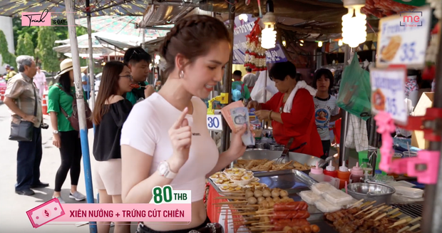 Không cần nhiều tiền, theo chân Ngọc Trinh cầm 500k ăn sập chợ Chatuchak tại Thái Lan - Ảnh 1.