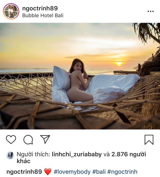 Ngọc Trinh gây chú ý khi khoe ảnh nude 100% khoe cơ thể ở Bali - Ảnh 1.