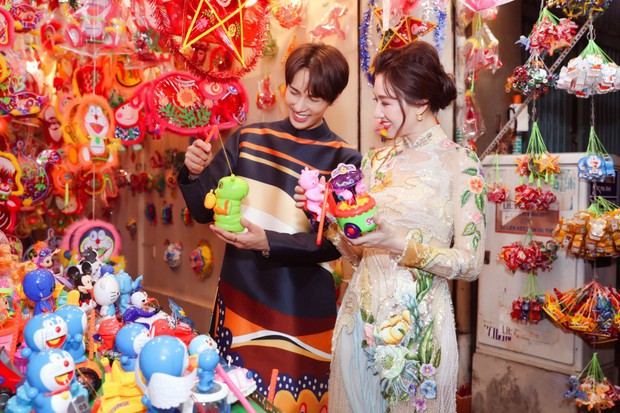 Không phải Trấn Thành, Hari Won bất ngờ tình tứ bên mỹ nam nhóm nhạc Kpop đình đám một thời trong bộ ảnh Trung Thu - Ảnh 4.
