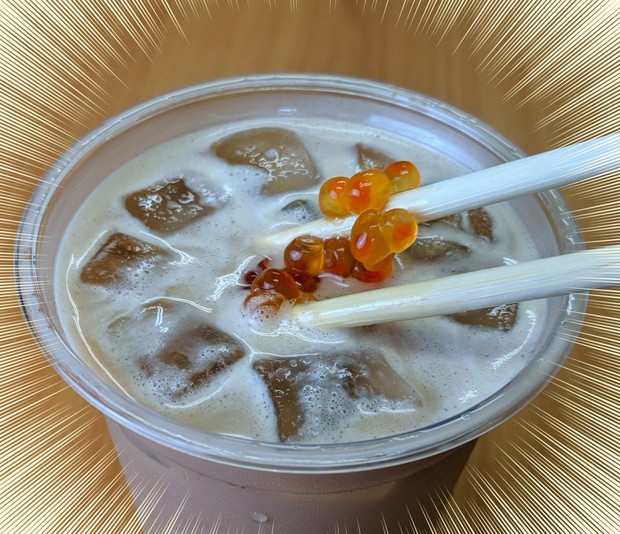Hết cơm nấu trân châu đường đen, thánh Sato Nhật Bản lại thay trân trâu trong trà sữa bằng… trứng cá hồi - Ảnh 6.