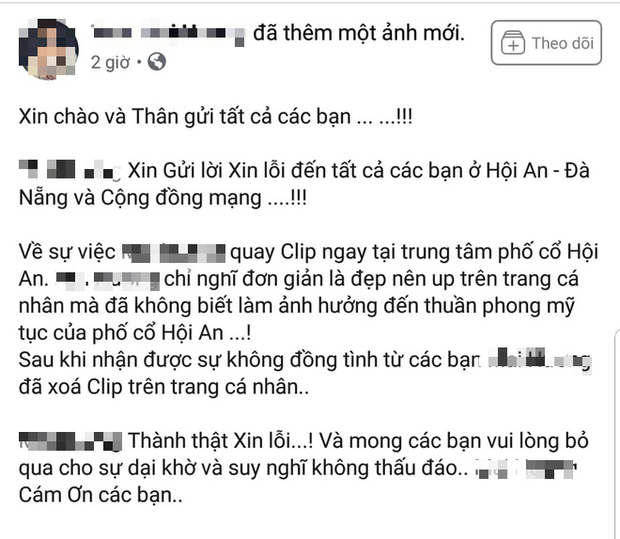 Lên tiếng xin lỗi, hot girl bán khỏa thân quay clip trên nóc quán cafe ở Hội An vẫn bị ném đá tới tấp - Ảnh 2.
