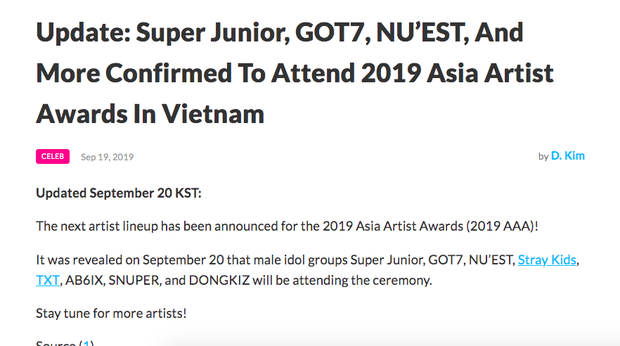Rần rần tin xác nhận dàn line-up idol nam đổ bộ AAA 2019, nhưng nguồn tin lộ từ các fanpage Kpop còn BTC AAA 2019 đâu rồi? - Ảnh 6. Rần rần tin xác nhận dàn line-up idol nam đổ bộ AAA 2019, nhưng nguồn tin lộ từ các fanpage Kpop còn BTC AAA 2019 đâu rồi? - Ảnh 6.