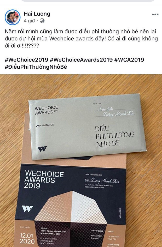 Cả dàn sao Vbiz đông đảo hào hứng khoe chiếc vé độc WeChoice Awards 2019: Điều phi thường ẩn trong xấp giấy nhỏ! - Ảnh 2.