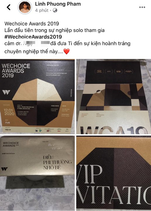 Cả dàn sao Vbiz đông đảo hào hứng khoe chiếc vé độc WeChoice Awards 2019: Điều phi thường ẩn trong xấp giấy nhỏ! - Ảnh 4.