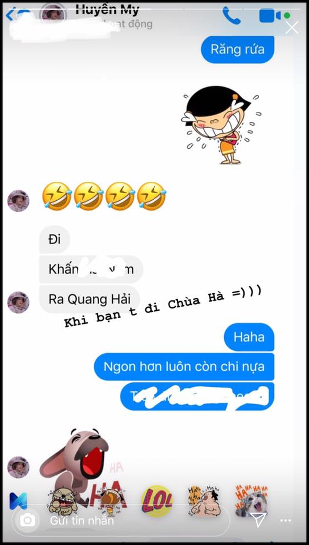 Xôn xao đoạn chat cô chủ tiệm nail khoe đi chùa Hà cầu duyên, thế nào mà lại công khai nhắc tên Quang Hải - Ảnh 2. Xôn xao đoạn chat cô chủ tiệm nail khoe đi chùa Hà cầu duyên, thế nào mà lại công khai nhắc tên Quang Hải - Ảnh 2.