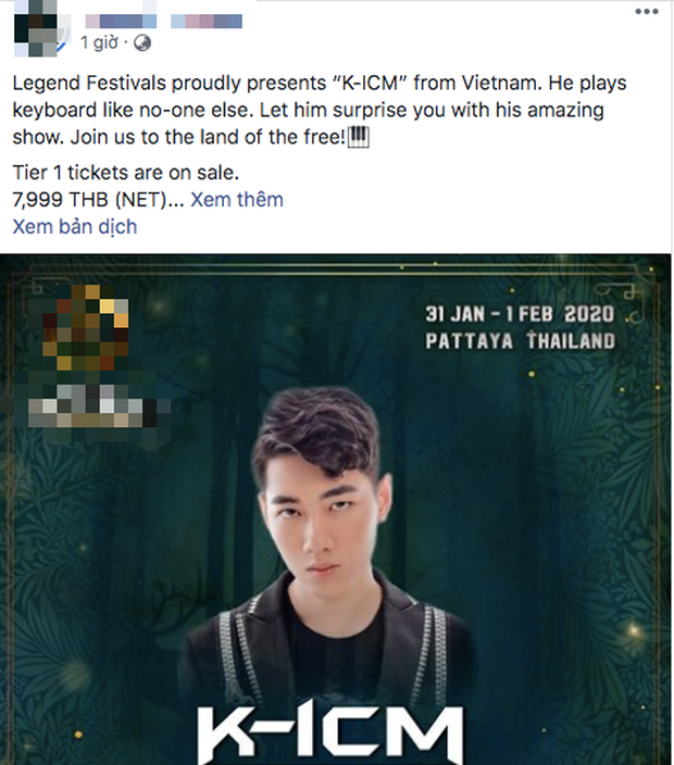 Cư dân mạng tràn vào công kích fanpage lễ hội âm nhạc quốc tế mời K-ICM biểu diễn, buộc BTC phải xoá bài đăng? - Ảnh 1. Cư dân mạng tràn vào công kích fanpage lễ hội âm nhạc quốc tế mời K-ICM biểu diễn, buộc BTC phải xoá bài đăng? - Ảnh 1.
