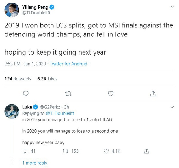 Chúc mừng năm mới cũng không yên với nhà G2: Doublelift bị Perkz trù ẻo thua sấp mặt ngay ngày đầu năm - Ảnh 1. Chúc mừng năm mới cũng không yên với nhà G2: Doublelift bị Perkz trù ẻo thua sấp mặt ngay ngày đầu năm - Ảnh 1.