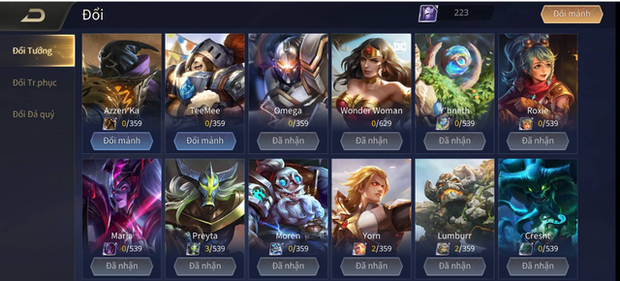 Liên Quân Mobile: Garena tặng FREE thêm 3 tướng ở Shop đổi mảnh, gồm cả tướng giá 28888 vàng - Ảnh 3. Liên Quân Mobile: Garena tặng FREE thêm 3 tướng ở Shop đổi mảnh, gồm cả tướng giá 28888 vàng - Ảnh 3.