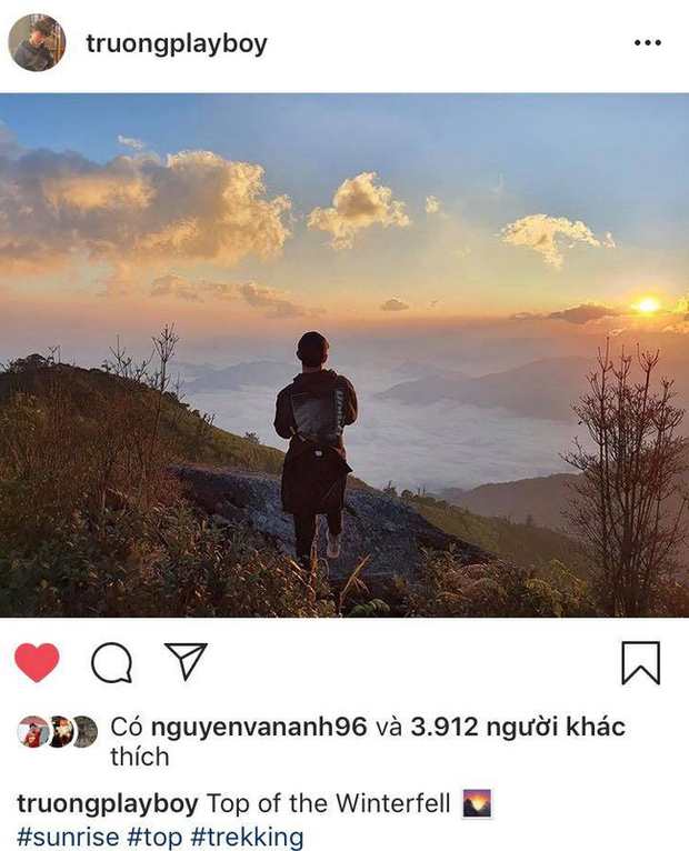 Xuân Trường khoe ảnh đi leo núi, săn mây khiến fan vừa mừng vừa lo: Anh vẫn còn phải chống nạng mà - Ảnh 1.