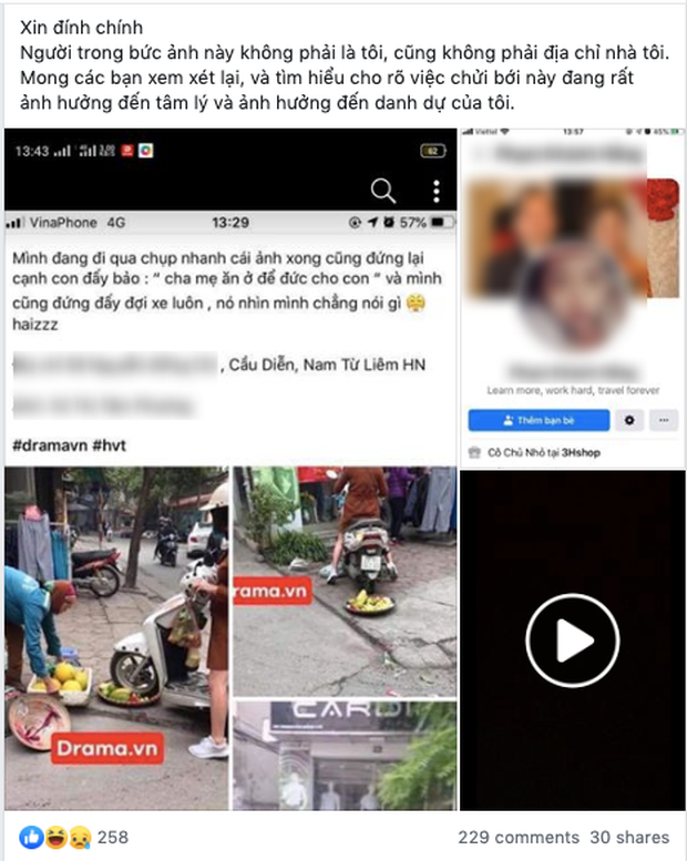 Cô gái điêu đứng, bị dân mạng chửi bới dữ dội vì hiểu nhầm là người phụ nữ chạy xe máy cán nát nia trái cây của người bán hàng rong - Ảnh 2. Cô gái điêu đứng, bị dân mạng chửi bới dữ dội vì hiểu nhầm là người phụ nữ chạy xe máy cán nát nia trái cây của người bán hàng rong - Ảnh 2.