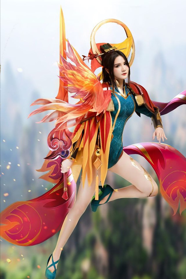 Liên Quân Mobile: Trang phục Tết Canh Tý Butterfly Phượng Cửu Thiên có bộ cosplay xinh đẹp tựa thiên thần, ngắm mãi chẳng chán! - Ảnh 9.