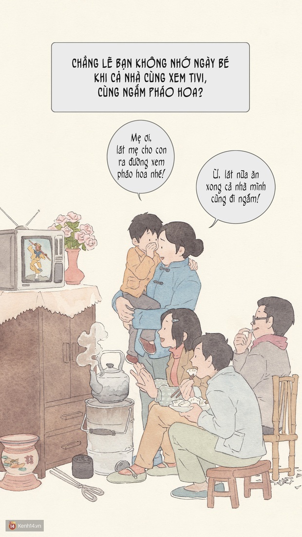 Bộ tranh: Đã về nhà ăn Tết thì hãy dành thời gian bên bố mẹ, tạm tha cho cái điện thoại đi - Ảnh 2. Bộ tranh: Đã về nhà ăn Tết thì hãy dành thời gian bên bố mẹ, tạm tha cho cái điện thoại đi - Ảnh 2.