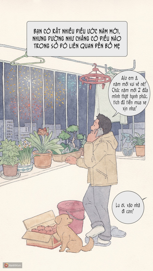 Bộ tranh: Đã về nhà ăn Tết thì hãy dành thời gian bên bố mẹ, tạm tha cho cái điện thoại đi - Ảnh 4. Bộ tranh: Đã về nhà ăn Tết thì hãy dành thời gian bên bố mẹ, tạm tha cho cái điện thoại đi - Ảnh 4.
