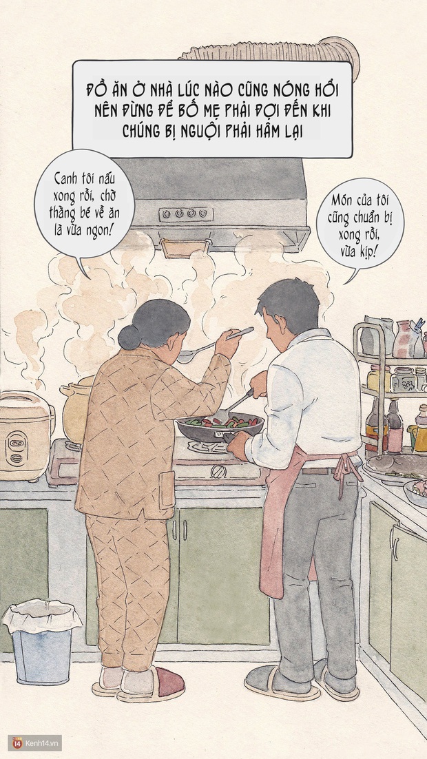 Bộ tranh: Đã về nhà ăn Tết thì hãy dành thời gian bên bố mẹ, tạm tha cho cái điện thoại đi - Ảnh 5. Bộ tranh: Đã về nhà ăn Tết thì hãy dành thời gian bên bố mẹ, tạm tha cho cái điện thoại đi - Ảnh 5.