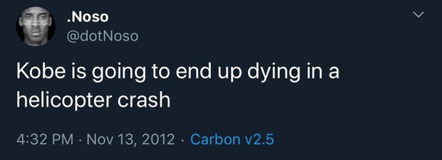 Rầm rộ tweet dự báo huyền thoại Kobe Bryant sẽ tử nạn trên chiếc trực thăng dân dụng cùng ngàn phản ứng trái chiều - Ảnh 2.