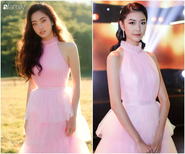 Kiểu tóc chỉ khác biệt chút ít, HH Lương Thùy Linh và Á hậu Thúy Vân đã khác hẳn nhau khi đụng hàng - Ảnh 5. Kiểu tóc chỉ khác biệt chút ít, HH Lương Thùy Linh và Á hậu Thúy Vân đã khác hẳn nhau khi đụng hàng - Ảnh 5.