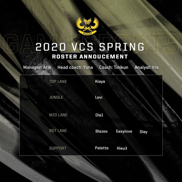 LMHT: GAM Esports chính thức công bố đội hình cho VCS Mùa Xuân 2020, những bản hợp đồng bom tấn cùng sự trở lại của hàng loạt cựu binh - Ảnh 1. LMHT: GAM Esports chính thức công bố đội hình cho VCS Mùa Xuân 2020, những bản hợp đồng bom tấn cùng sự trở lại của hàng loạt cựu binh - Ảnh 1.