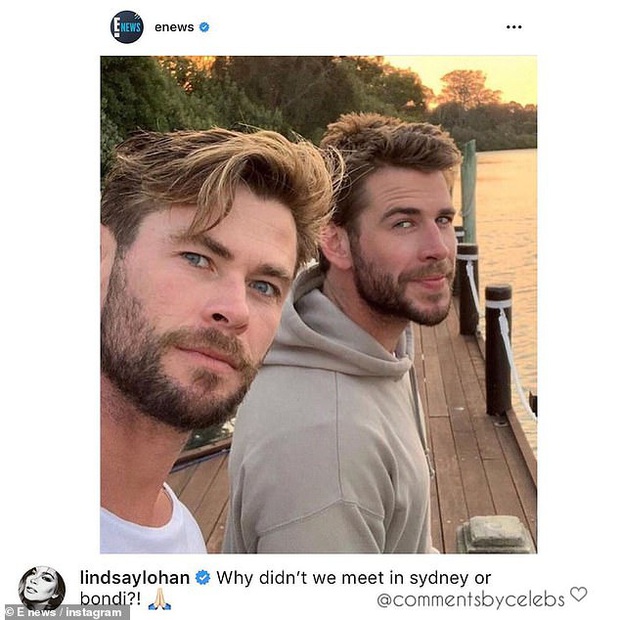 Cô nàng lắm chiêu Lindsay Lohan bất ngờ thả thính Liam Hemsworth, hóa ra là vì liên quan tới cặp Miley - Cody? - Ảnh 1.