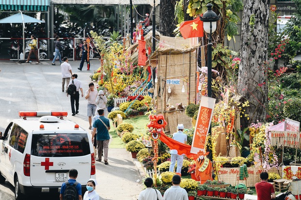 Khi các bác sĩ Sài Gòn chung tay thiết kế đường hoa xuân trong bệnh viện: Đem Tết đến thật gần cho người bệnh ở Chợ Rẫy - Ảnh 2.