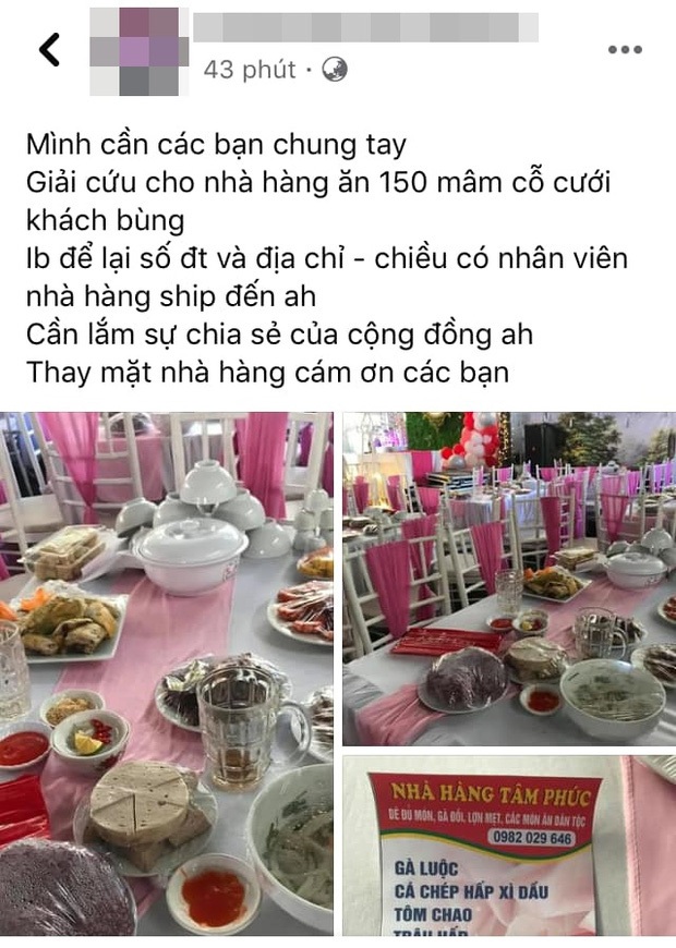 Ngoài hơn 150 mâm cỗ, cô dâu ở Điện Biên còn bị nhà hàng tố từng đặt 156kg gà, 40kg giò, 180 đĩa mía tráng miệng và cũng chưa trả tiền - Ảnh 1.