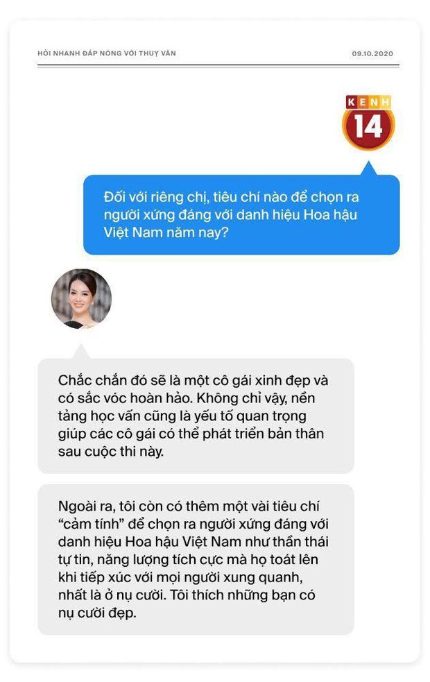 Phỏng vấn nóng Thuỵ Vân trước Bán kết HHVN: Hé lộ lý do 10 năm giữ kín diện mạo ông xã, khẳng định Hoa hậu không phải một nghề - Ảnh 4. Phỏng vấn nóng Thuỵ Vân trước Bán kết HHVN: Hé lộ lý do 10 năm giữ kín diện mạo ông xã, khẳng định Hoa hậu không phải một nghề - Ảnh 4.