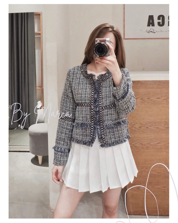 Chưa cần sắm đồ hiệu giá trên trời, thu này bạn cứ mua áo khoác tweed về mặc là chanh sả như người có tiền - Ảnh 11.