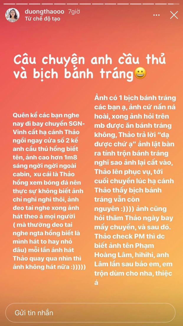 Hoa khôi tiếp viên hàng không trộn giùm bánh tráng cho trai đẹp sáng ngời cabin, Google thì thấy ảnh có vợ mất rồi - Ảnh 2.