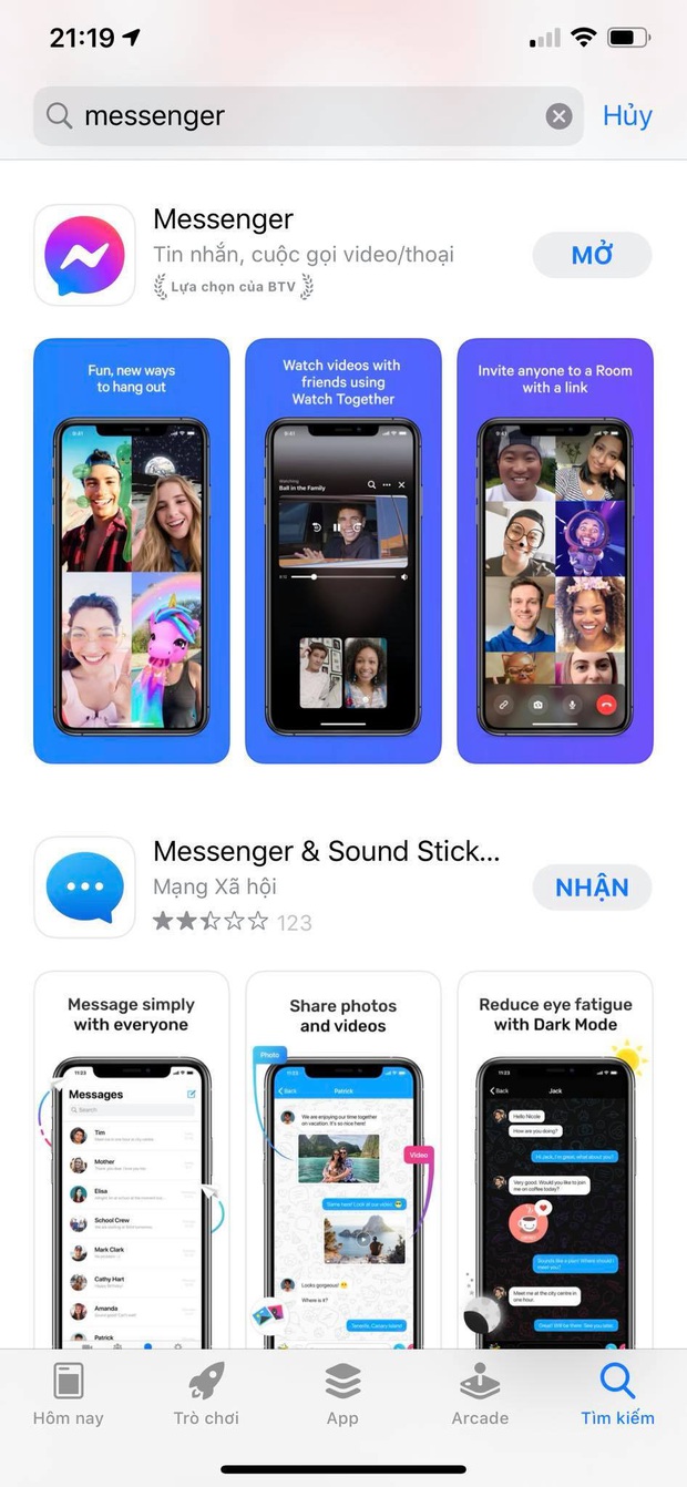 Messenger đã cho cập nhật bản mới, icon màu tím mộng mơ - Ảnh 1.