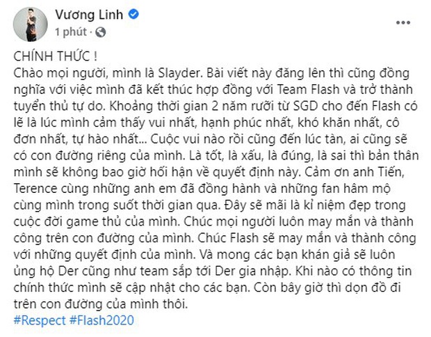 Sốc: Team Flash chính thức chia tay Slayder - Ảnh 2.