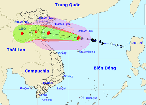 Ngày mai, bão số 7 giật cấp 11 sẽ đổ bộ vào đất liền, Bắc Bộ mưa rất to - Ảnh 1.