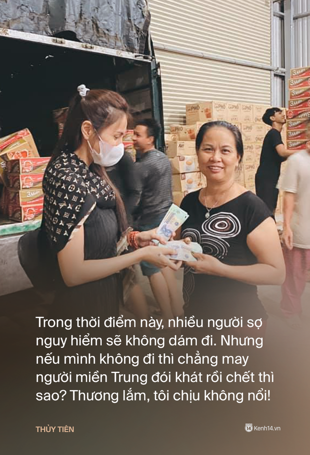 Phỏng vấn nóng Thuỷ Tiên đến Huế cứu trợ miền Trung: Đã kêu gọi được hơn 8 tỷ, bán hết hột xoàn làm từ thiện và chưa kịp báo chồng - Ảnh 5.