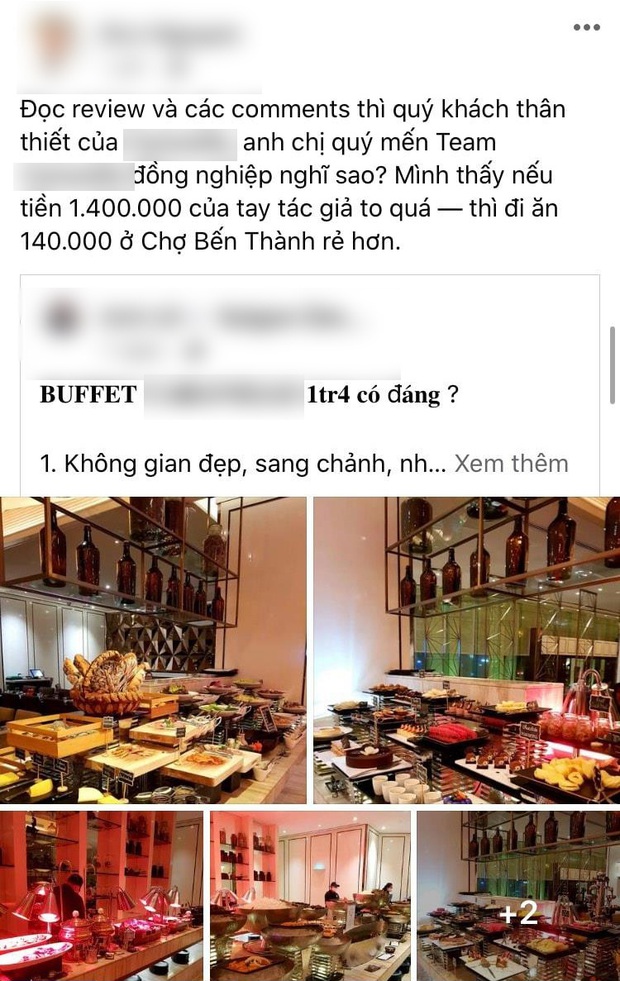 SỐC: Khách review buffet không ưng ý, nhân viên khách sạn 5 sao ở Sài Gòn mỉa mai: “1tr4 to quá, ăn 140k ở chợ Bến Thành còn hơn đó” - Ảnh 3.
