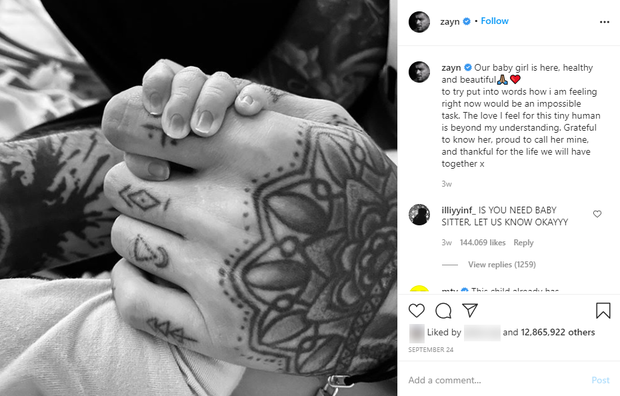 Lạ như con gái nhà couple hot nhất Hollywood Gigi Hadid và Zayn: Chưa lộ mặt, nhưng 5 lần 7 lượt gây bão MXH chỉ vì... 1 bàn tay - Ảnh 3. Lạ như con gái nhà couple hot nhất Hollywood Gigi Hadid và Zayn: Chưa lộ mặt, nhưng 5 lần 7 lượt gây bão MXH chỉ vì... 1 bàn tay - Ảnh 3.