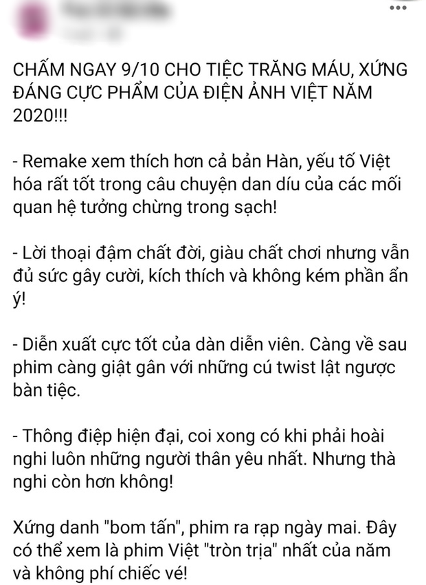 Netizen review nóng Tiệc Trăng Máu: Bom tấn Việt tròn trịa nhất năm, phim hay ăn đứt bản Hàn nha! - Ảnh 2. Netizen review nóng Tiệc Trăng Máu: Bom tấn Việt tròn trịa nhất năm, phim hay ăn đứt bản Hàn nha! - Ảnh 2.