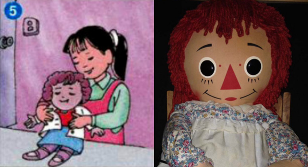 Netizen Việt thích thú khi phát hiện bà tổ búp bê ma Annabelle dạo chơi trong sách giáo khoa lớp 4  - Ảnh 5.