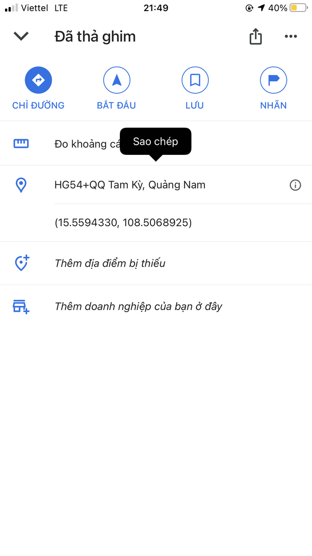 Chia sẻ định vị mã cộng Google Maps giúp dễ dàng xác định vị trí, cứu hộ giữa mùa bão lũ - Ảnh 6.