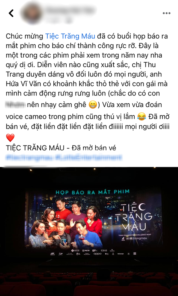 Netizen review nóng Tiệc Trăng Máu: Bom tấn Việt tròn trịa nhất năm, phim hay ăn đứt bản Hàn nha! - Ảnh 9. Netizen review nóng Tiệc Trăng Máu: Bom tấn Việt tròn trịa nhất năm, phim hay ăn đứt bản Hàn nha! - Ảnh 9.
