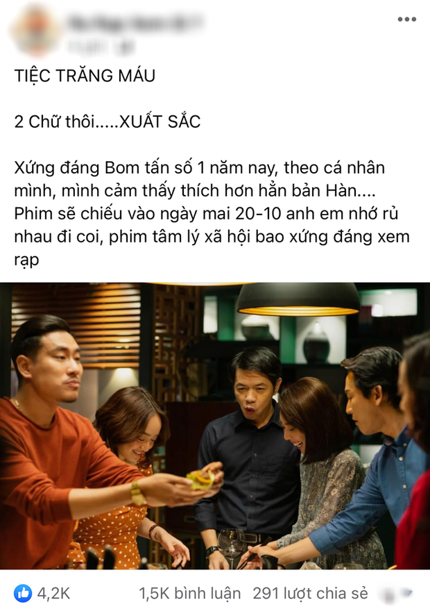Netizen review nóng Tiệc Trăng Máu: Bom tấn Việt tròn trịa nhất năm, phim hay ăn đứt bản Hàn nha! - Ảnh 3. Netizen review nóng Tiệc Trăng Máu: Bom tấn Việt tròn trịa nhất năm, phim hay ăn đứt bản Hàn nha! - Ảnh 3.